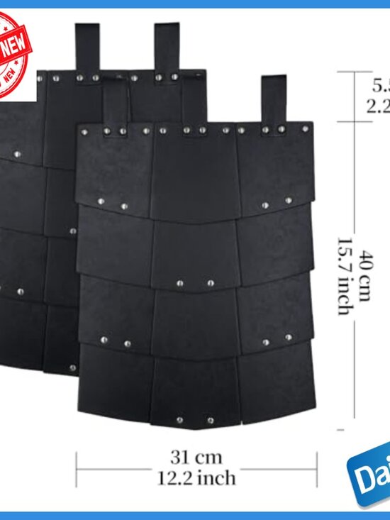 Medieval Faux Leather Wide Belt Thigh Armor LARP Cosplay Adjustable main image 6